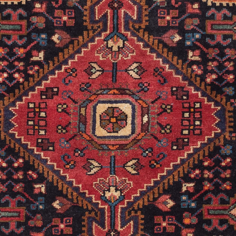 Tapis persan - Nomadic - 127 x 95 cm - bleu foncé