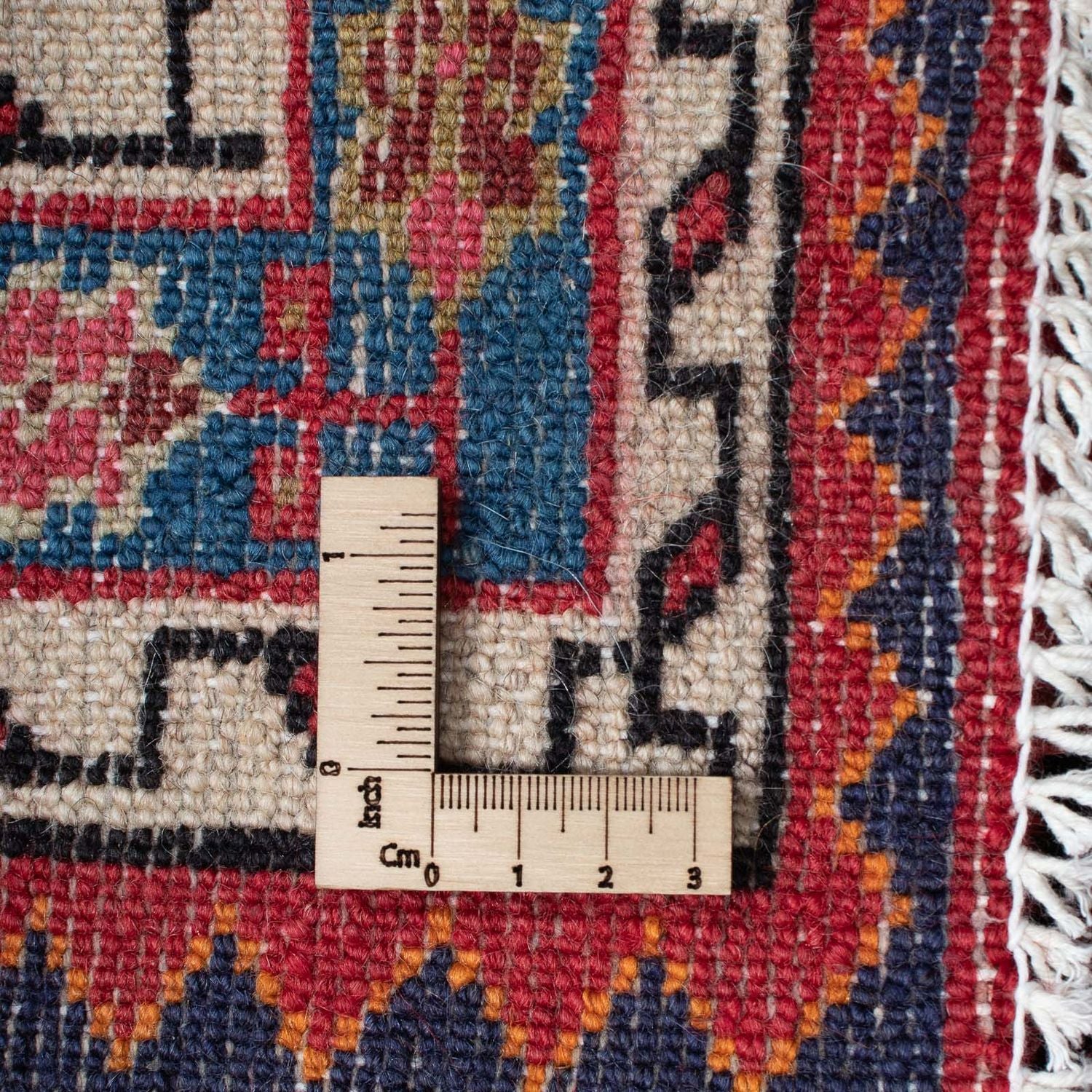 Tapis persan - Nomadic - 127 x 95 cm - bleu foncé