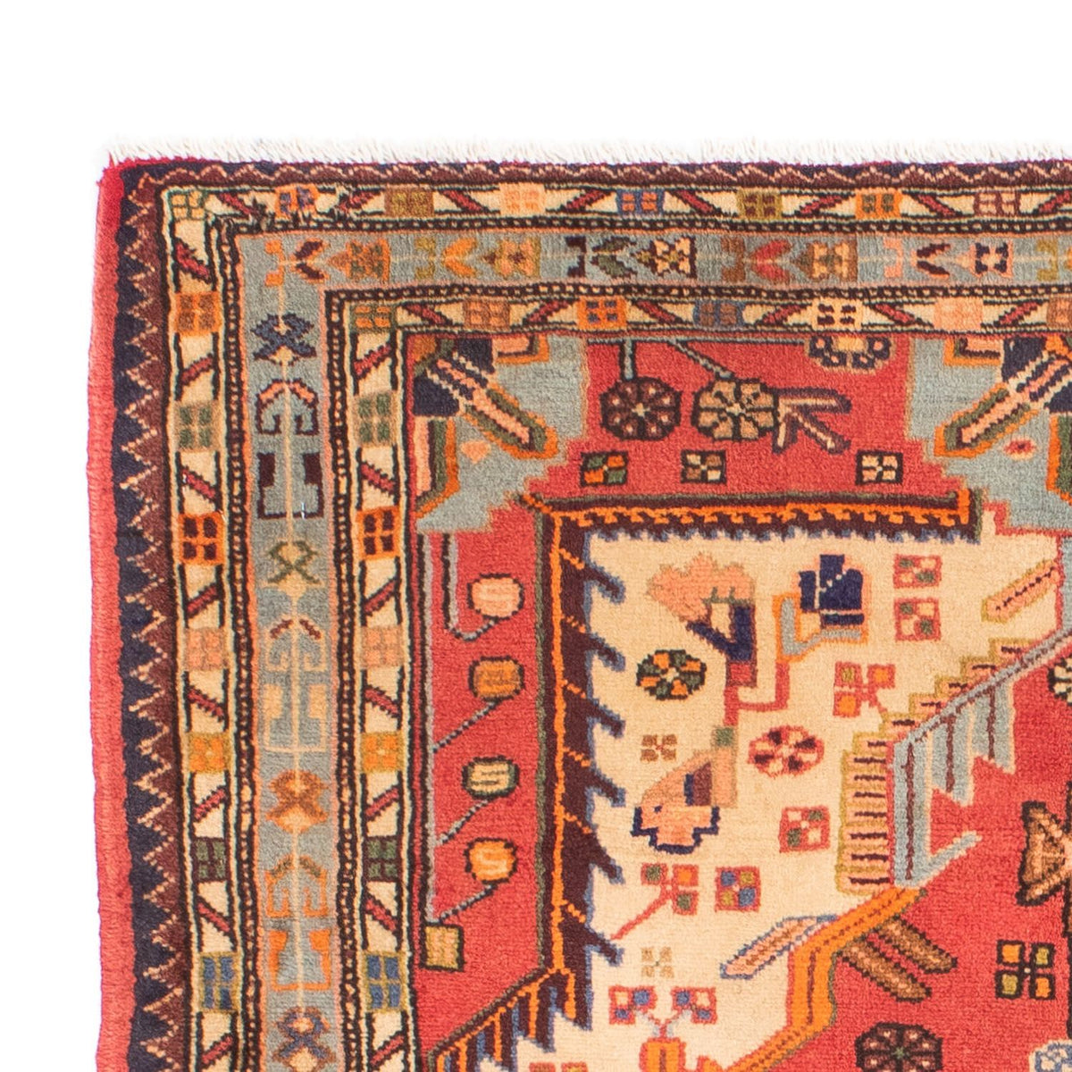 Tapis persan - Nomadic - 170 x 115 cm - rouge