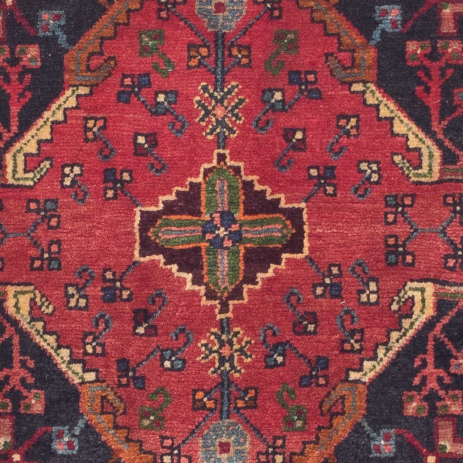 Tapis persan - Nomadic - 155 x 108 cm - rouge foncé