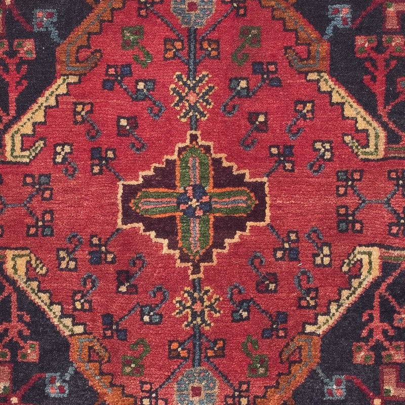 Tapis persan - Nomadic - 155 x 108 cm - rouge foncé