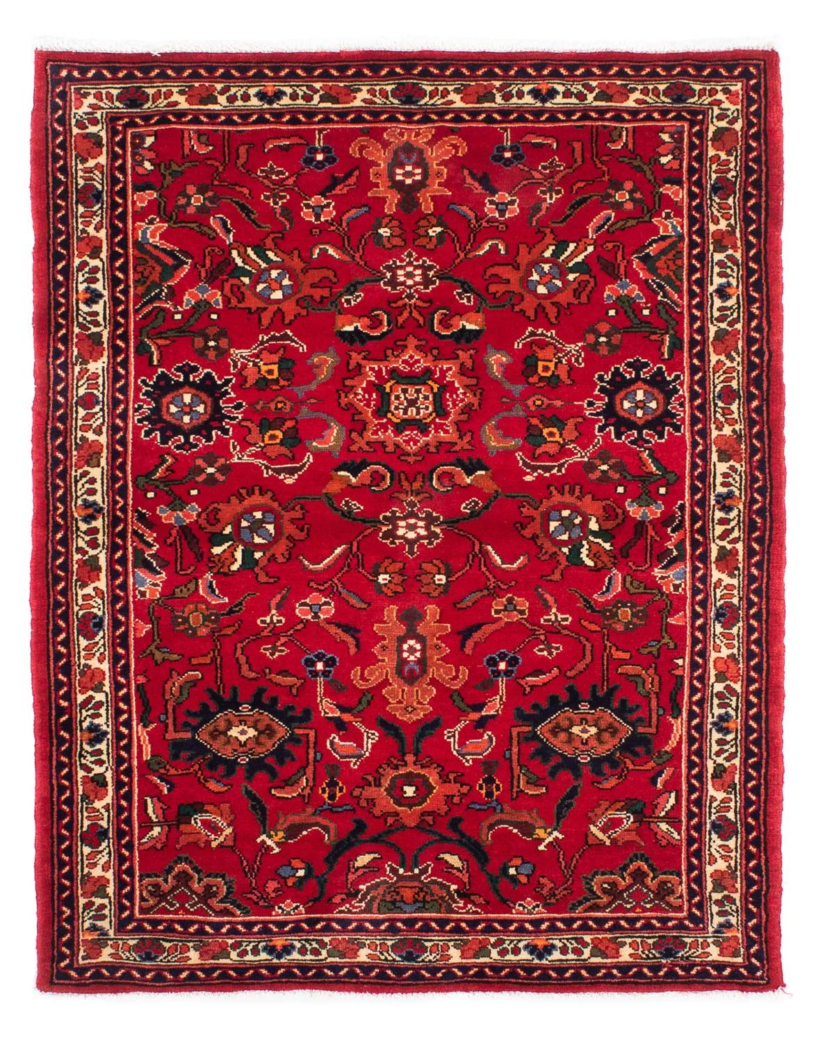 Tapis persan - Nomadic - 160 x 112 cm - rouge foncé
