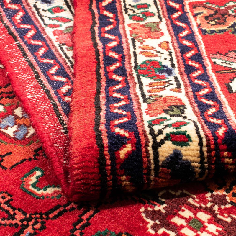 Tapis persan - Nomadic - 160 x 112 cm - rouge foncé