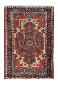 Tapis persan - Nomadic - 130 x 95 cm - multicolore