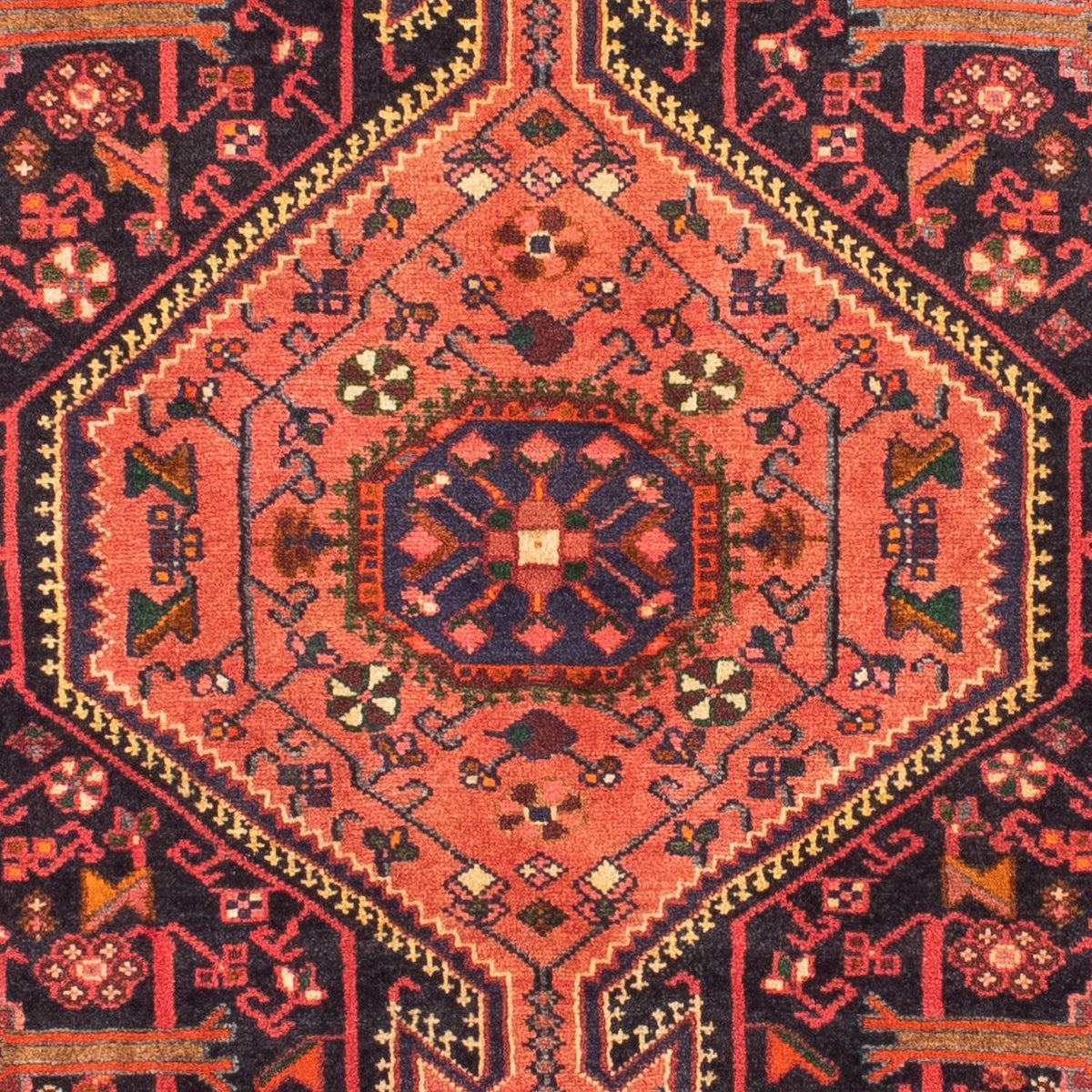 Tapis persan - Nomadic - 165 x 100 cm - rouge clair