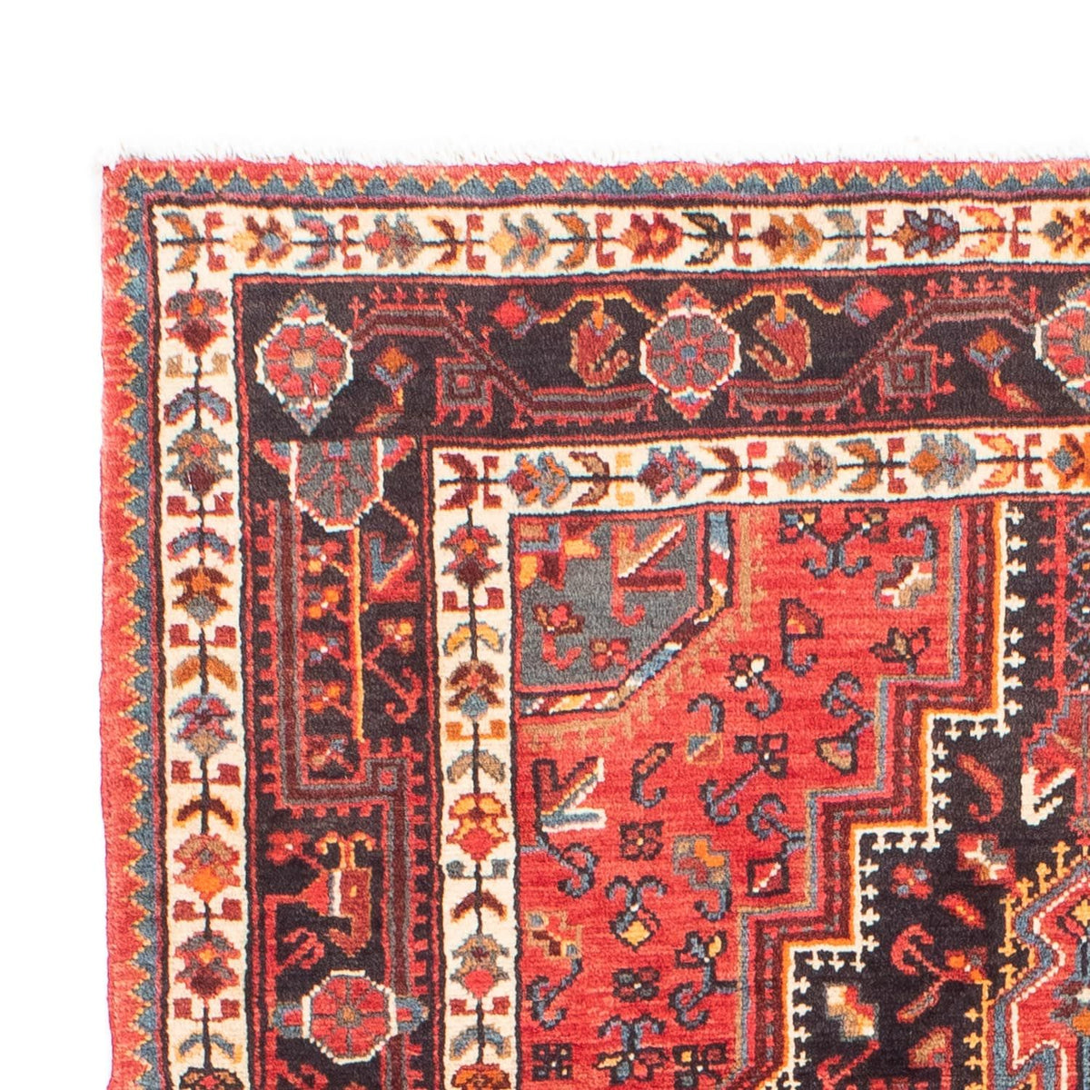 Tapis persan - Nomadic - 160 x 115 cm - rouge