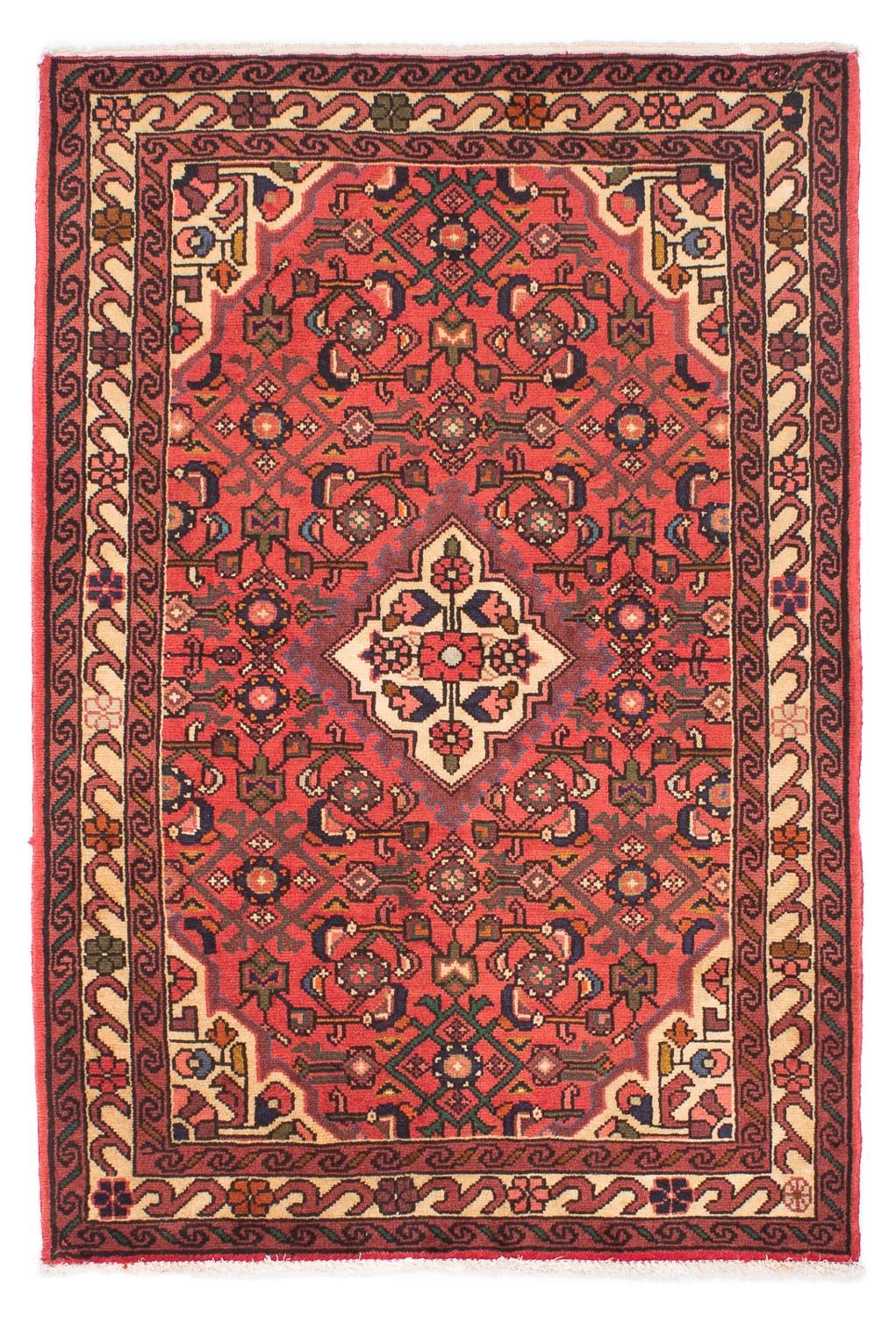 Tapis persan - Nomadic - 150 x 103 cm - rouge
