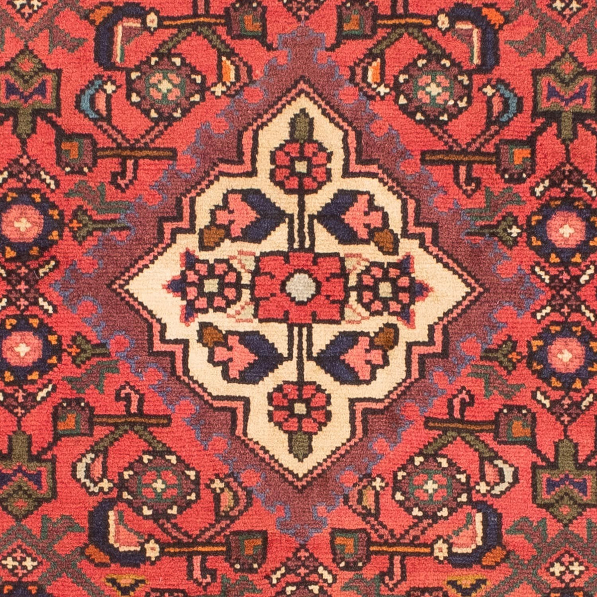 Tapis persan - Nomadic - 150 x 103 cm - rouge