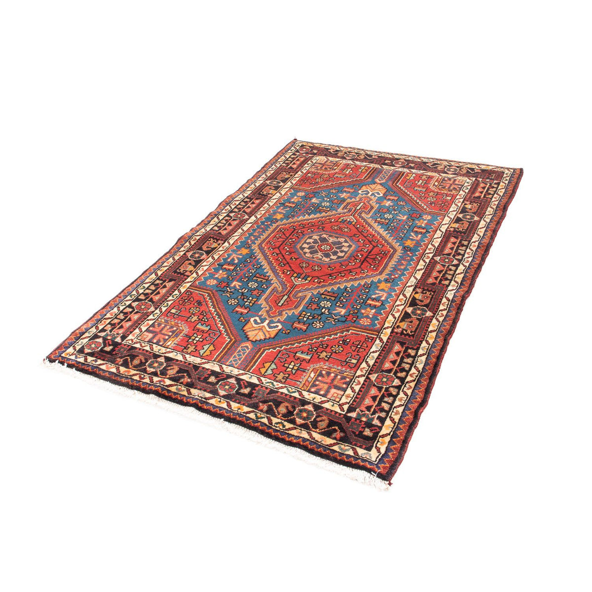 Tapis persan - Nomadic - 163 x 107 cm - rouge foncé