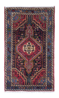 Tapis persan - Nomadic - 136 x 85 cm - bleu foncé