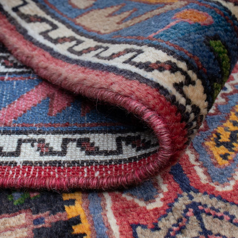 Tapis persan - Nomadic - 136 x 85 cm - bleu foncé