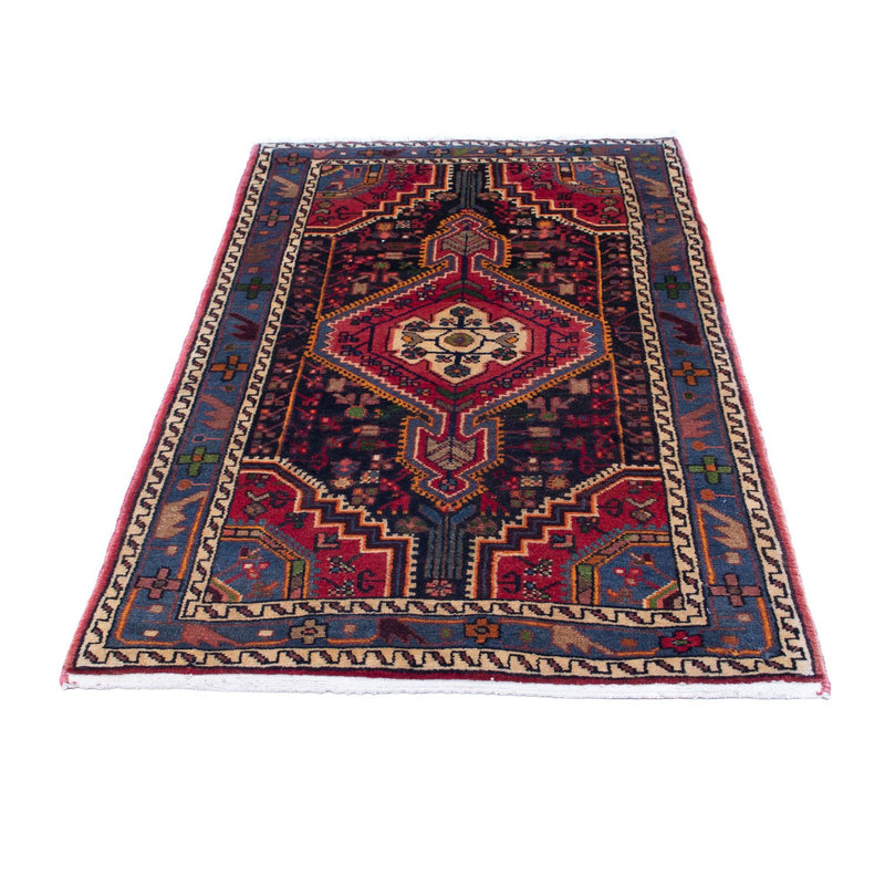 Tapis persan - Nomadic - 136 x 85 cm - bleu foncé