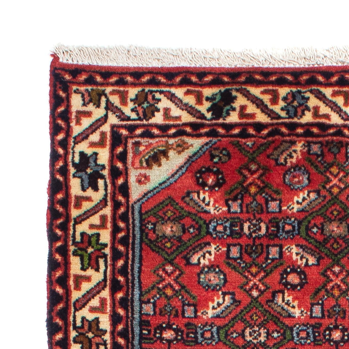 Tapis de couloir Tapis persan - Nomadic - 193 x 77 cm - rouge foncé