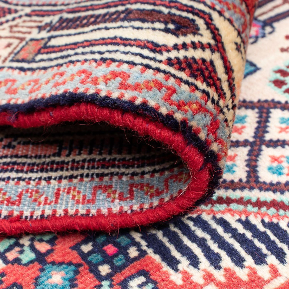 Tapis de couloir Tapis persan - Nomadic - 190 x 78 cm - rouge clair