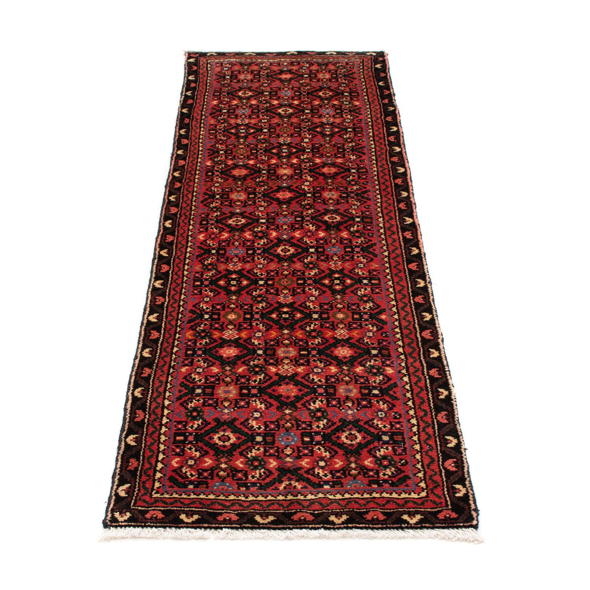Tapis de couloir Tapis persan - Nomadic - 187 x 65 cm - rouge foncé