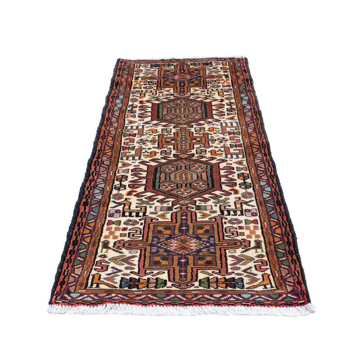 Tapis de couloir Tapis persan - Nomadic - 210 x 75 cm - beige