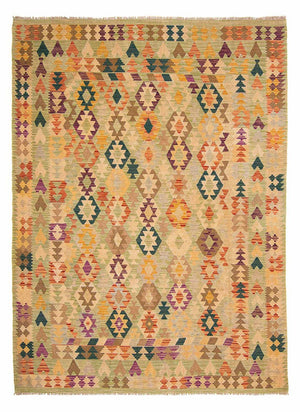 Tapis Kelim - Splash - 287 x 199 cm - beige