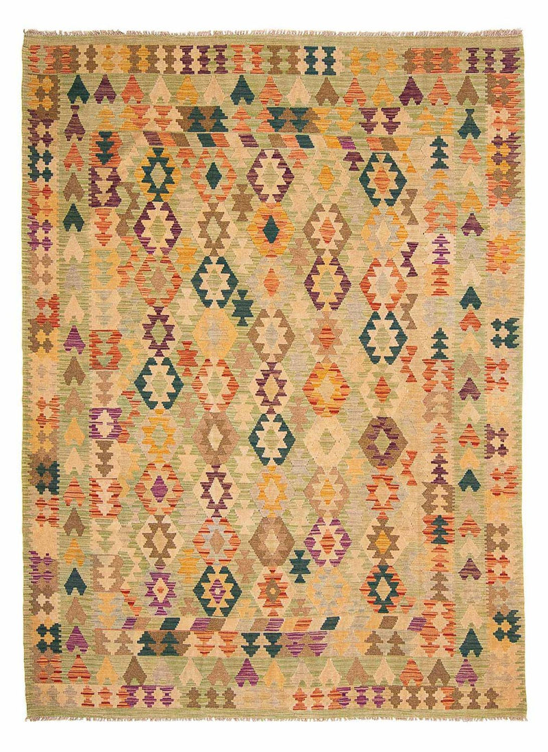 Tapis Kelim - Splash - 287 x 199 cm - beige