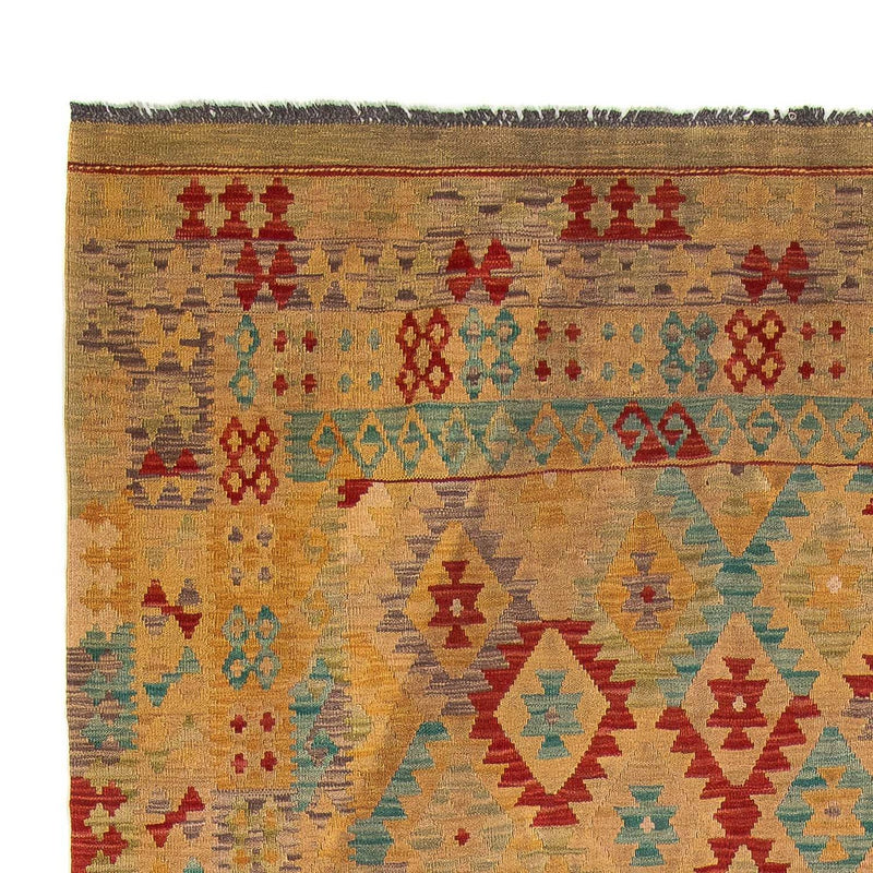 Tapis Kelim - Splash - 304 x 207 cm - marron