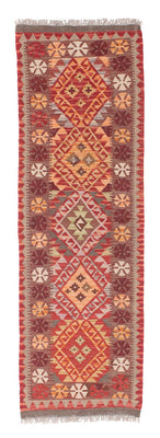 Tapis de couloir Tapis Kelim - Splash - 183 x 58 cm - rouge