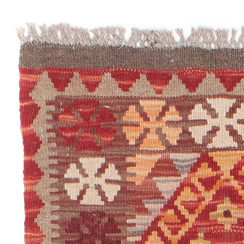 Tapis de couloir Tapis Kelim - Splash - 183 x 58 cm - rouge