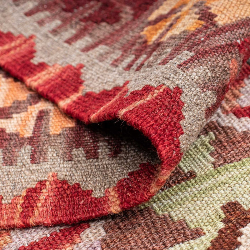 Tapis de couloir Tapis Kelim - Splash - 183 x 58 cm - rouge