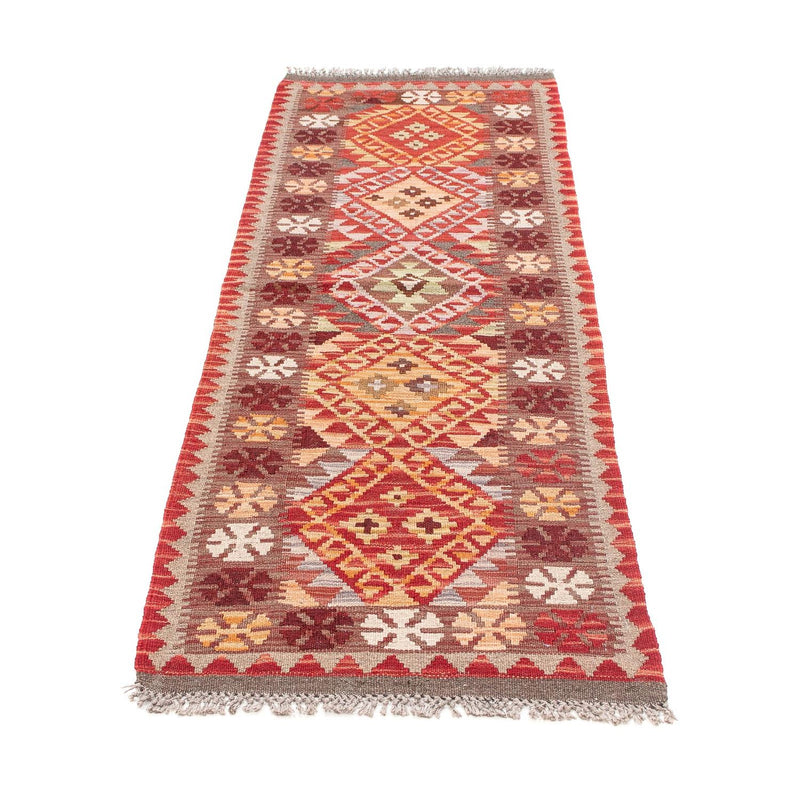 Tapis de couloir Tapis Kelim - Splash - 183 x 58 cm - rouge