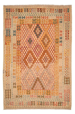 Tapis Kelim - Splash - 299 x 203 cm - multicolore
