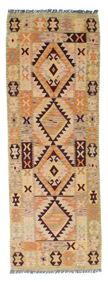 Tapis de couloir Tapis Kelim - Oriental - 200 x 69 cm - beige