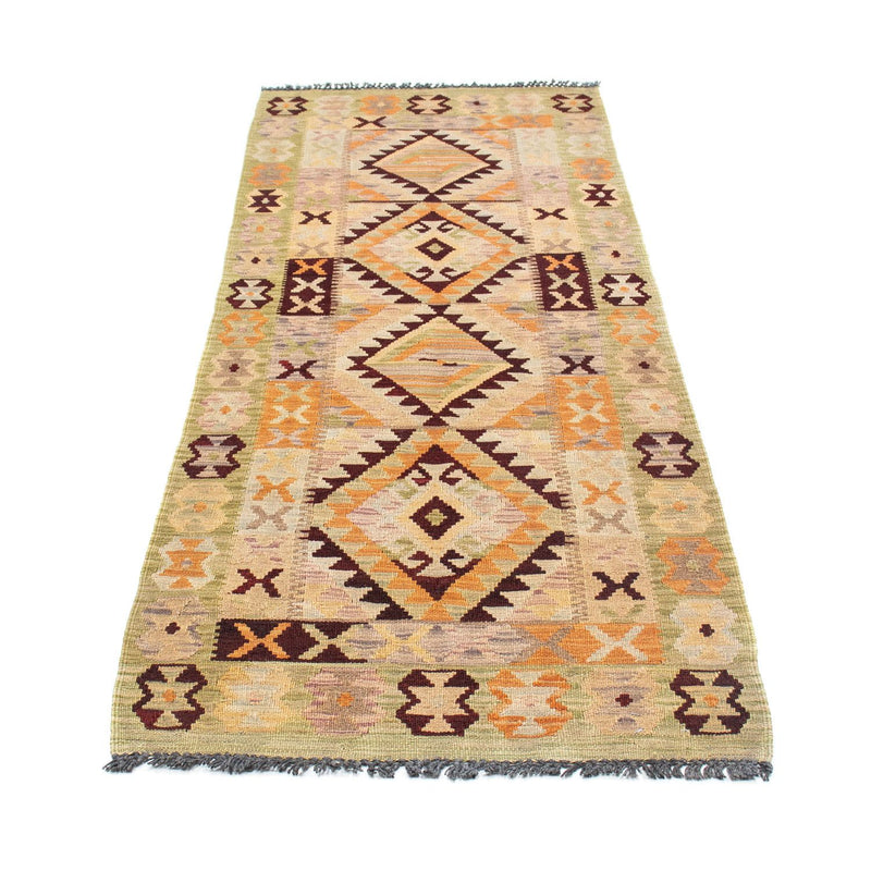 Tapis de couloir Tapis Kelim - Oriental - 200 x 69 cm - beige