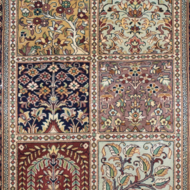 Tapis en soie - Soie du Cachemire - 100 x 74 cm - multicolore