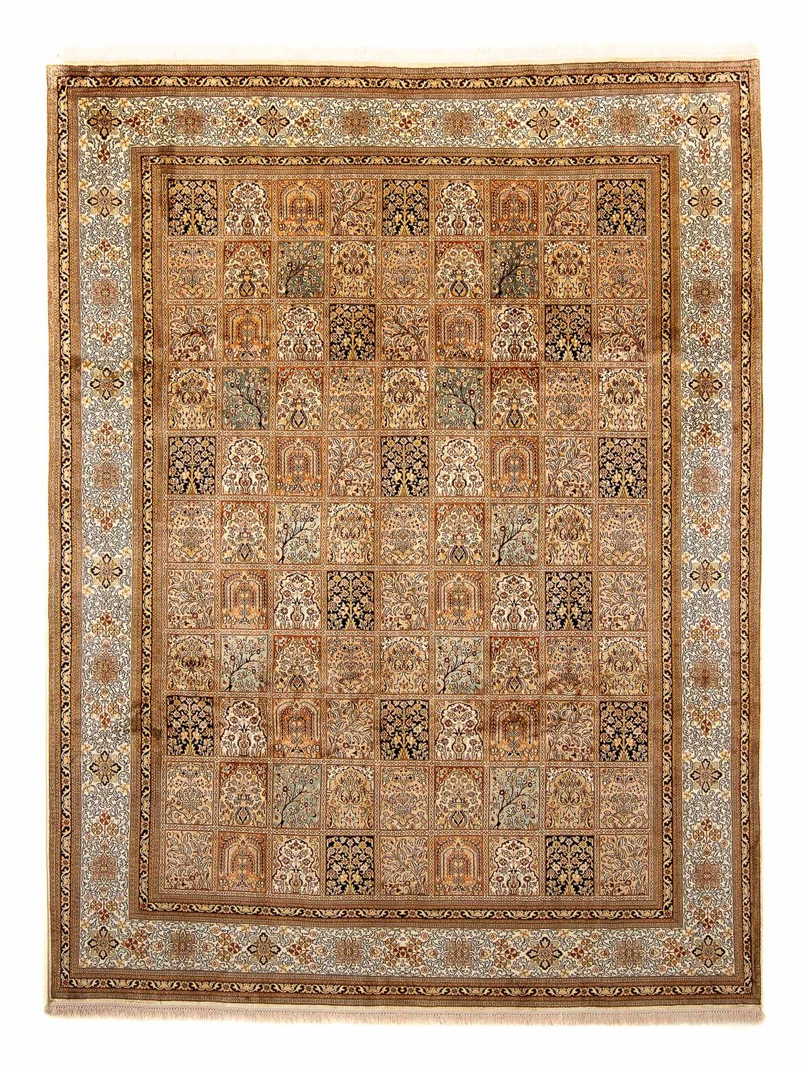 Tapis en soie - Soie du Cachemire - 325 x 249 cm - marron