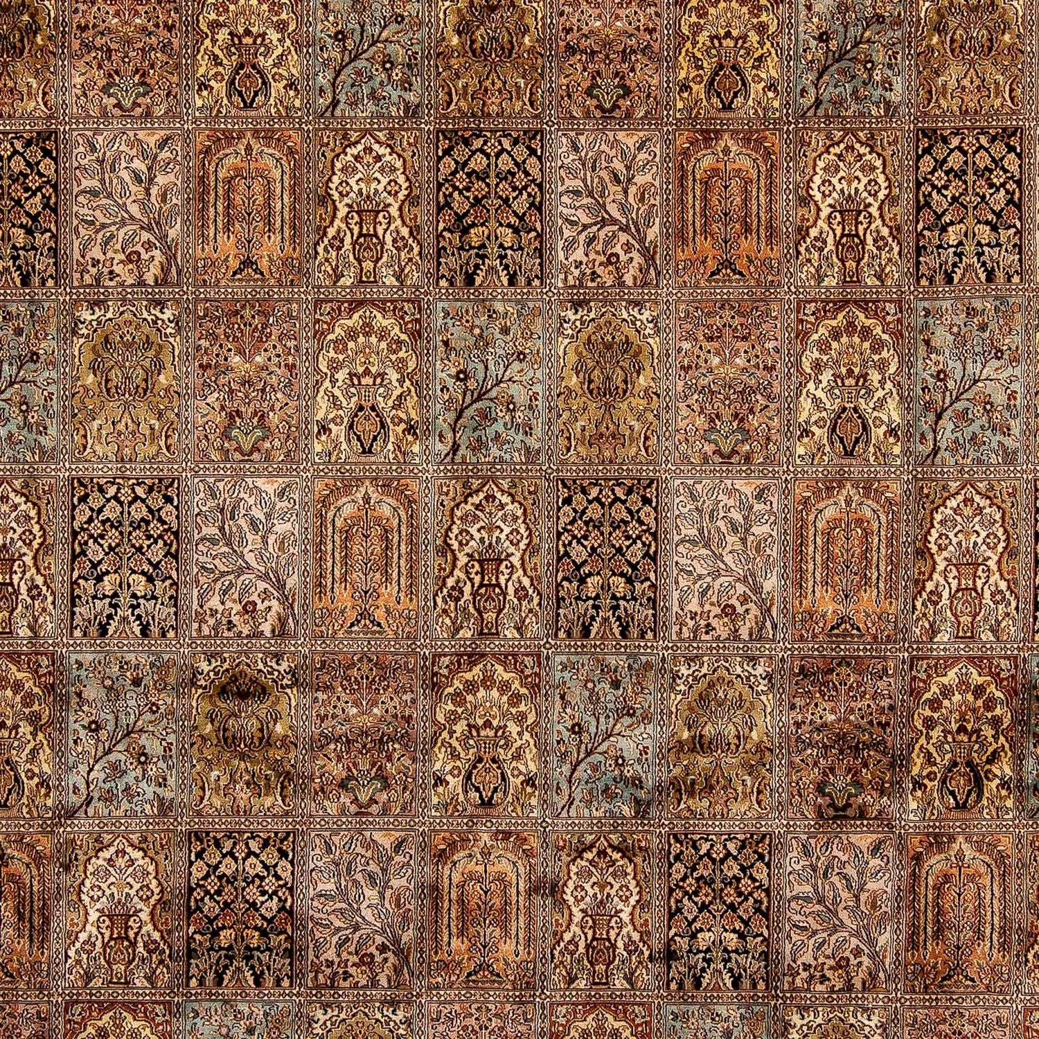 Tapis en soie - Soie du Cachemire - 332 x 248 cm - marron