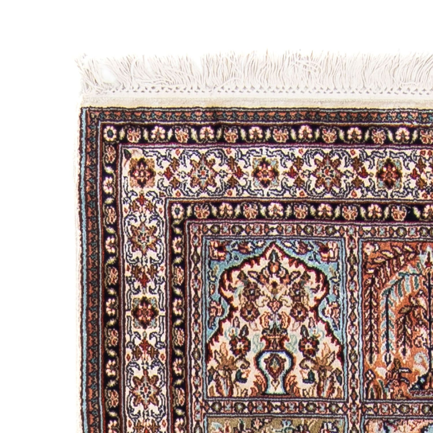 Tapis en soie du Cachemire Tapis 227x79cm - Tapis oriental