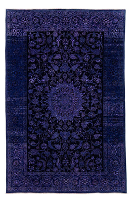 Tapis persan - Nain - 295 x 193 cm - bleu foncé
