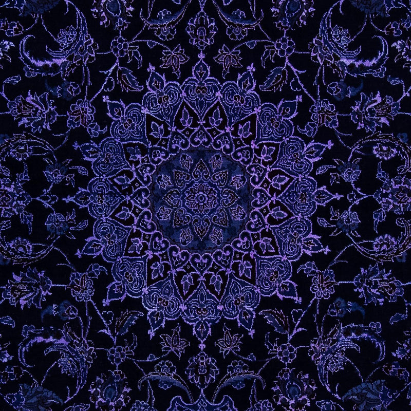 Tapis persan - Nain - 295 x 193 cm - bleu foncé