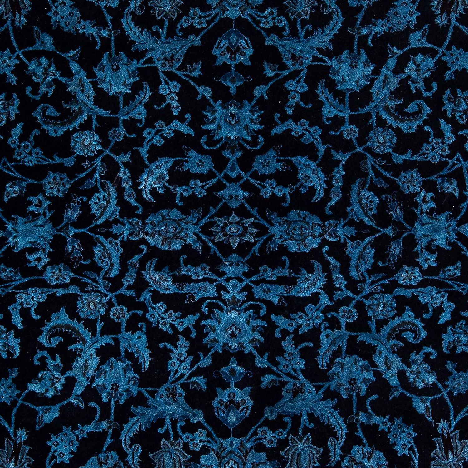 Tapis persan - Nain - 299 x 200 cm - bleu foncé