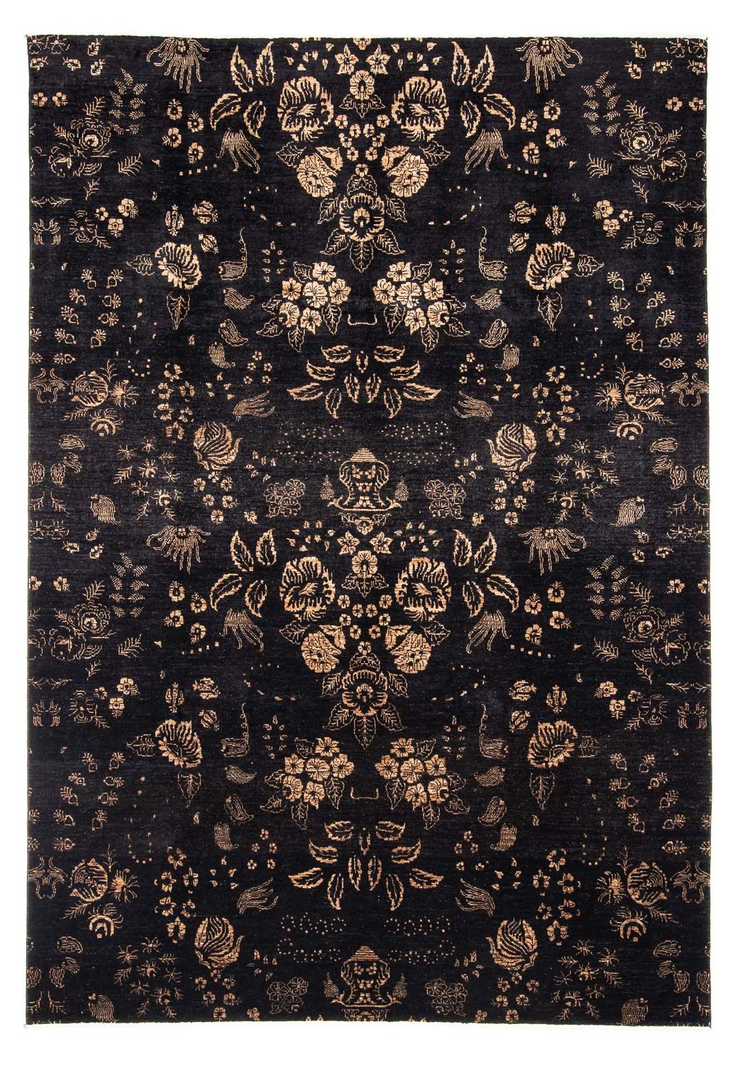 Tapis design - 297 x 210 cm - bleu foncé