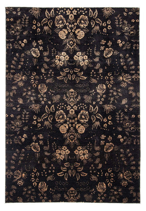 Tapis design - 297 x 210 cm - bleu foncé