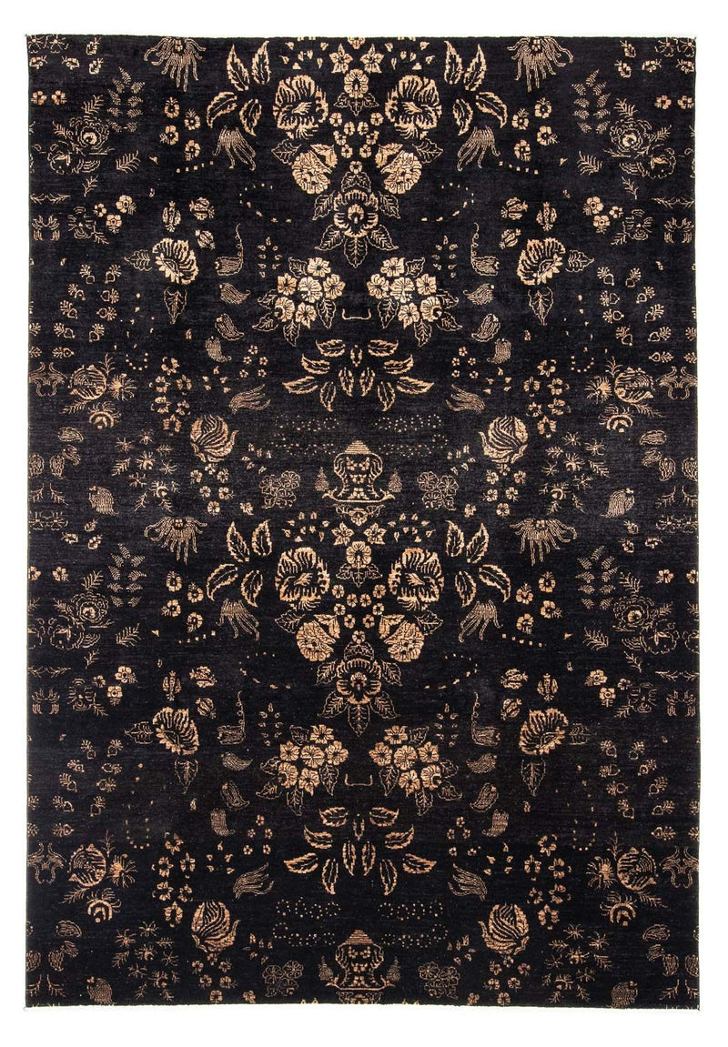 Tapis design - 297 x 210 cm - bleu foncé