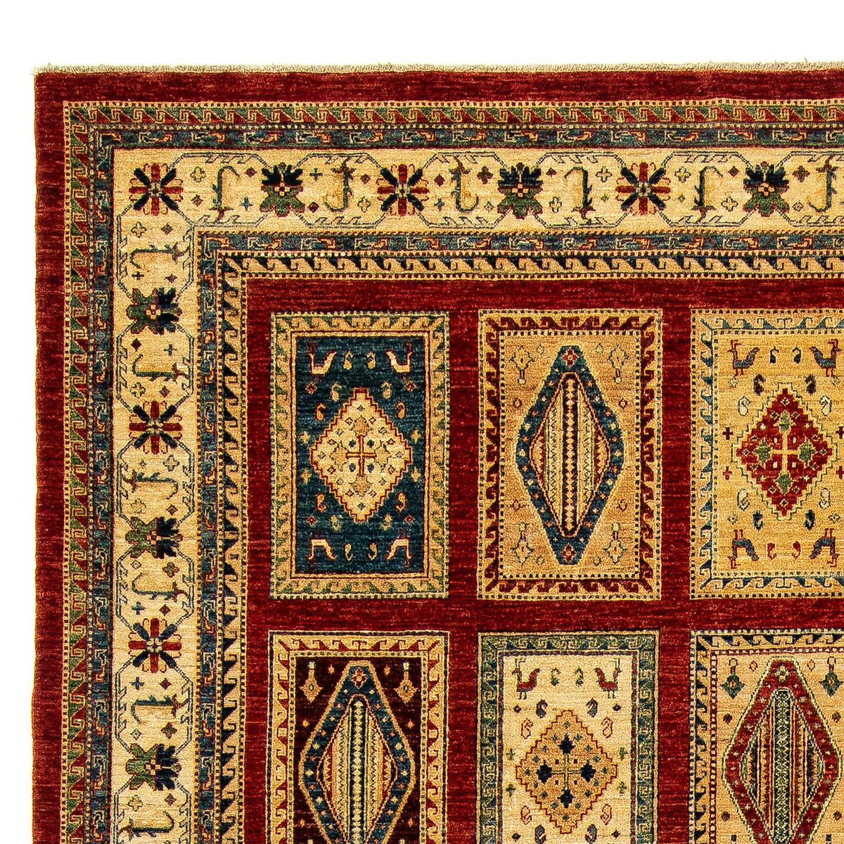 Tapis persan - Nomadic - 411 x 307 cm - rouge foncé