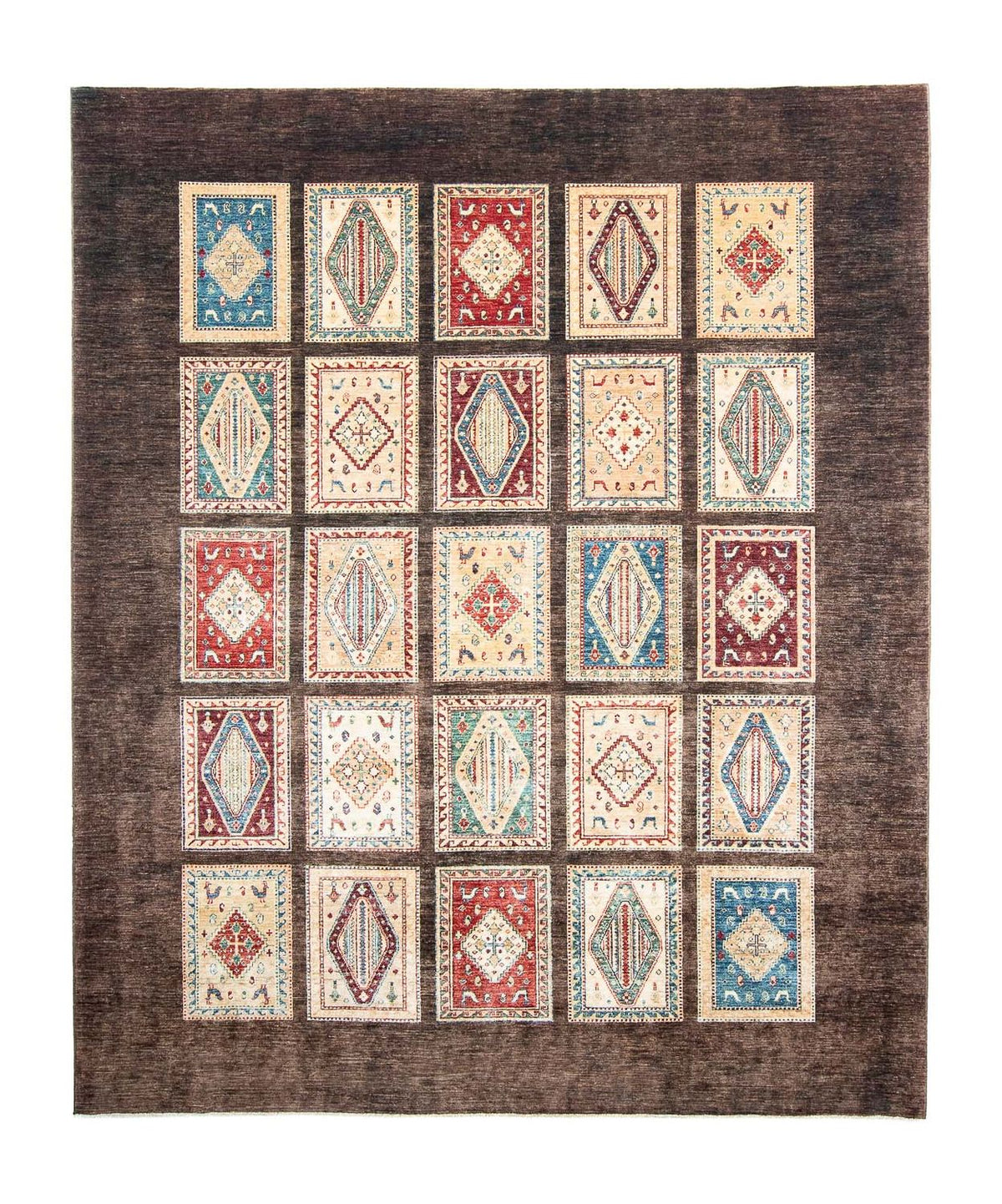 Tapis Ziegler - Bakhtiari - 311 x 252 cm - marron foncé