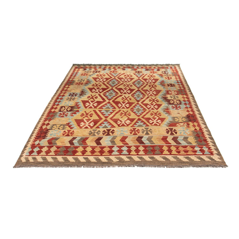 Tapis Kelim - Splash - 194 x 152 cm - multicolore