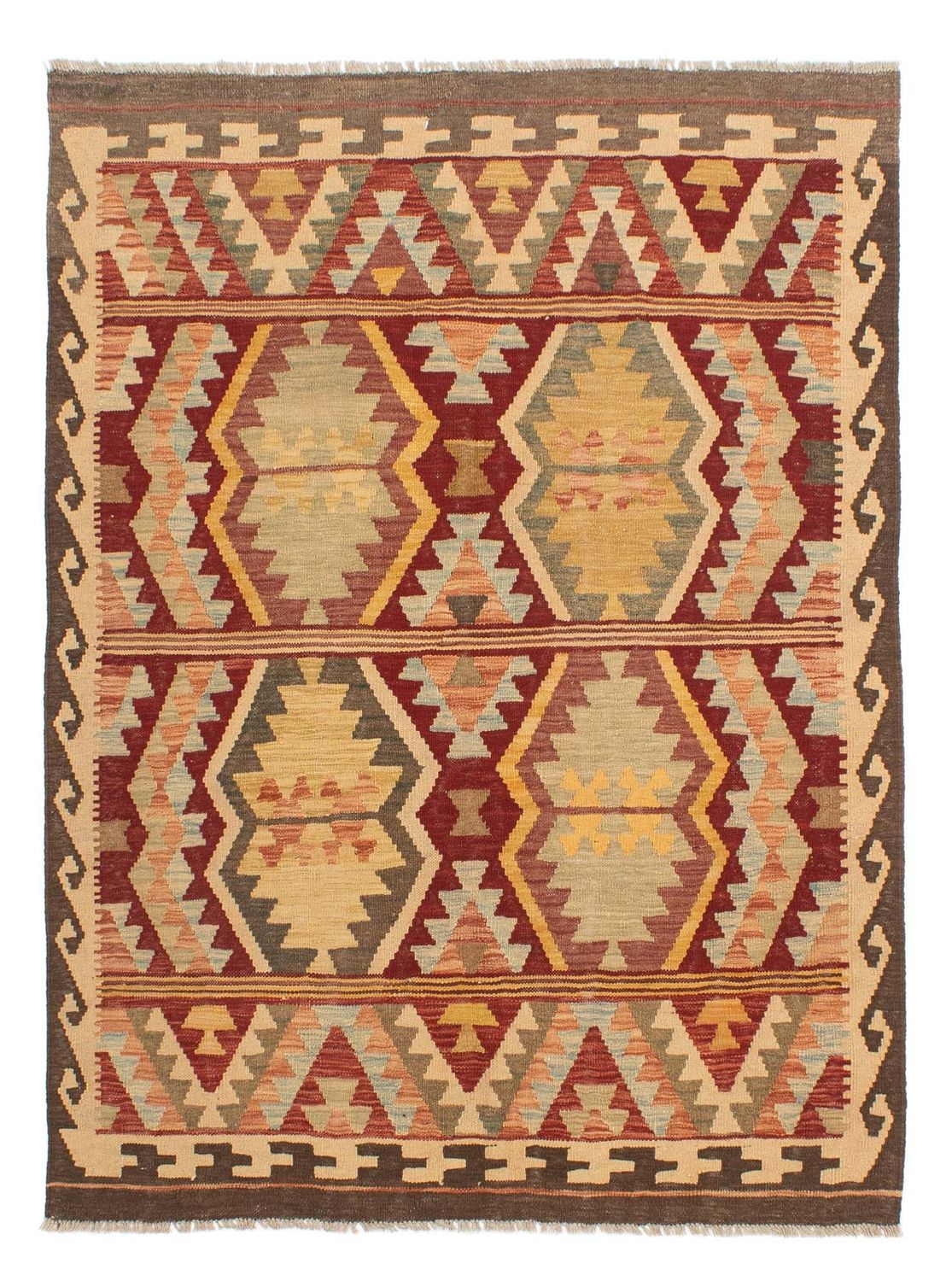 Tapis Kelim - Splash - 190 x 145 cm - multicolore