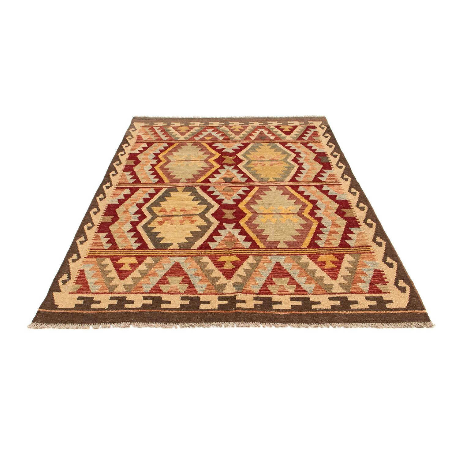 Tapis Kelim - Splash - 190 x 145 cm - multicolore