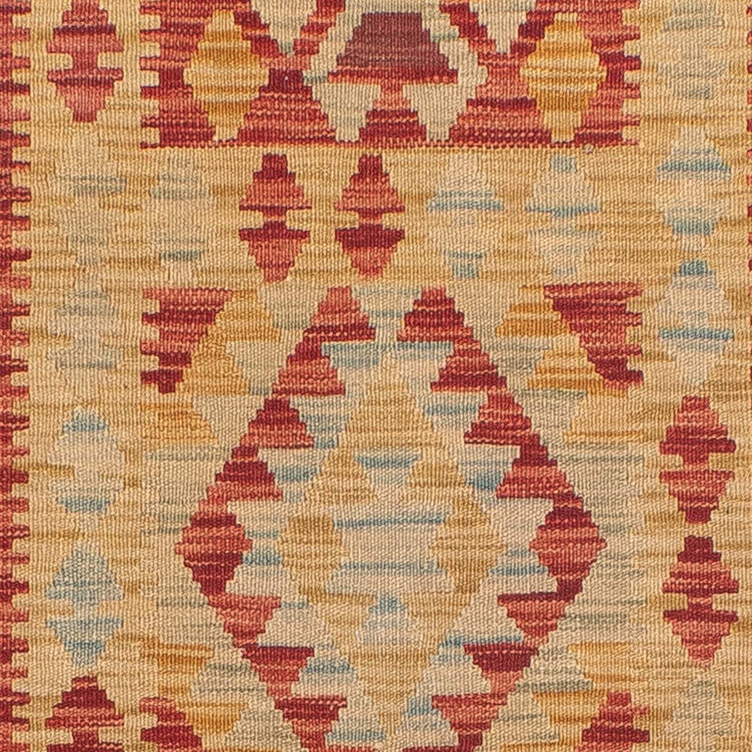 Tapis de couloir Tapis Kelim - Splash - 389 x 77 cm - multicolore