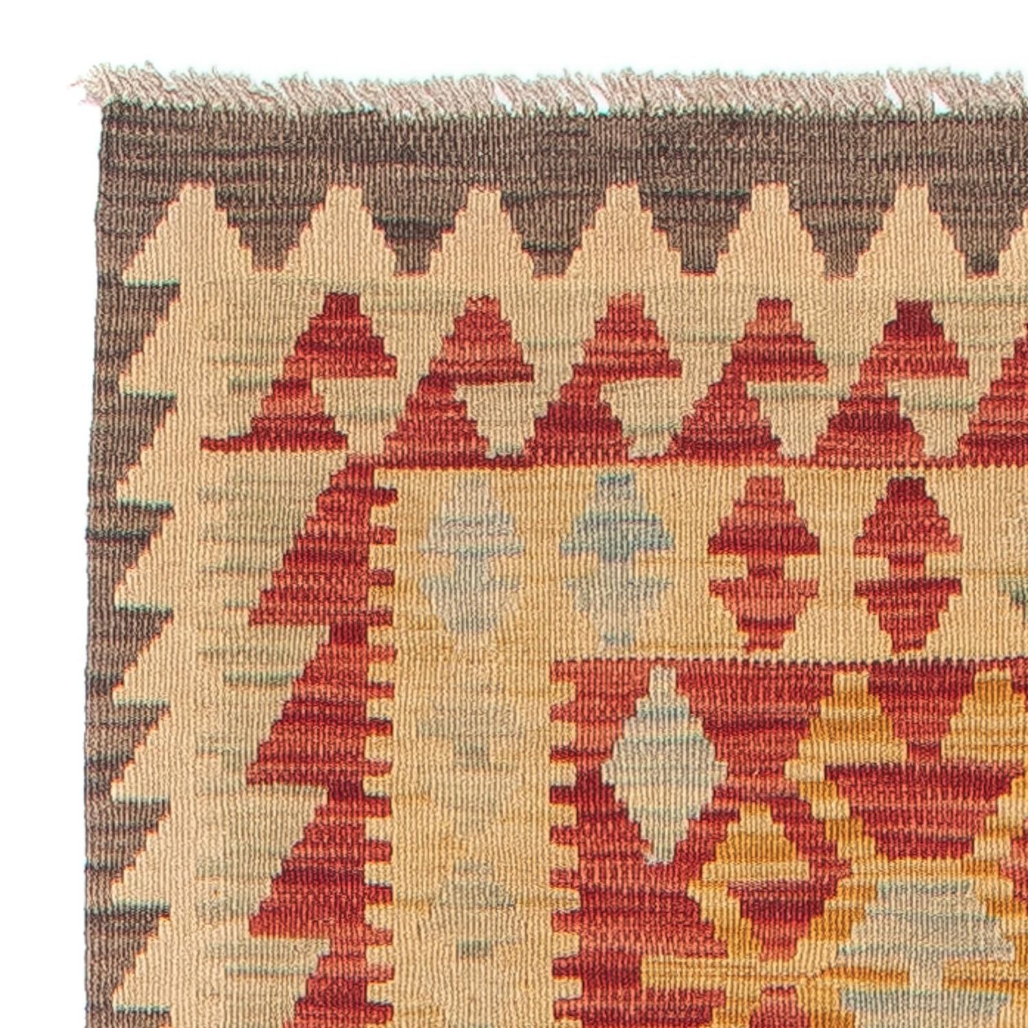 Tapis de couloir Tapis Kelim - Splash - 389 x 77 cm - multicolore