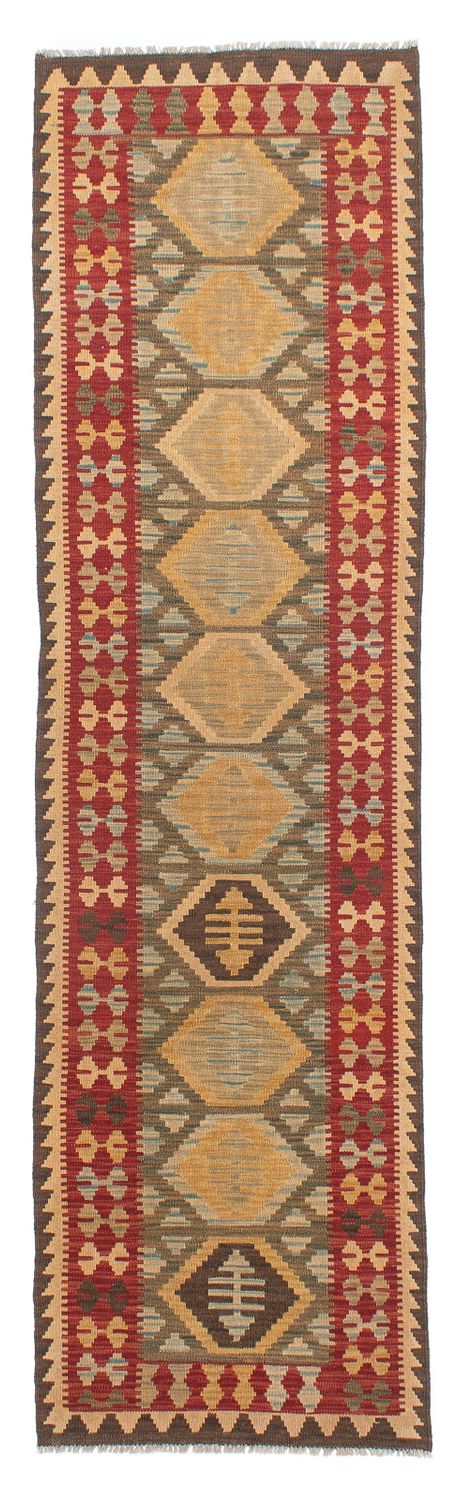 Tapis de couloir Tapis Kelim - Splash - 295 x 76 cm - multicolore