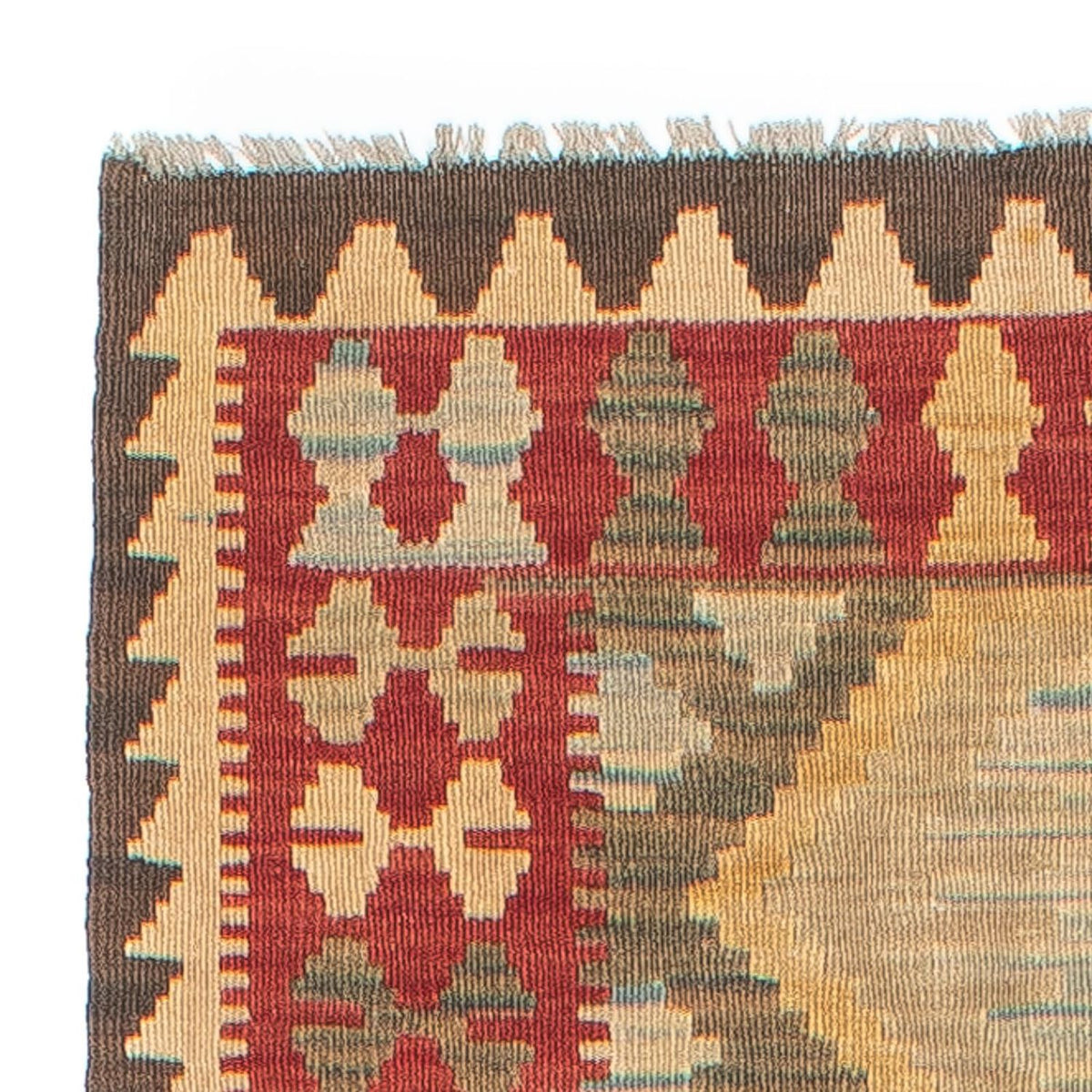 Tapis de couloir Tapis Kelim - Splash - 295 x 76 cm - multicolore