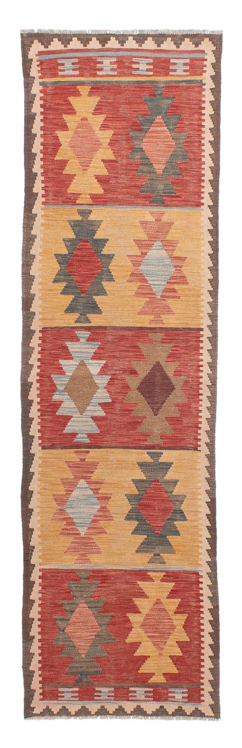 Tapis de couloir Tapis Kelim - Splash - 296 x 74 cm - multicolore